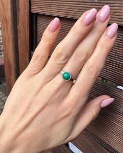 Pierścionek chryzokola