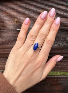Pierścionek lapis lazuli markiza