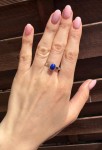 Pierścionek lapis lazuli owal