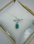 Naszyjnik Nel turkus srebro klasyczne  