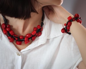  Sieć Exclusive koral czerwony