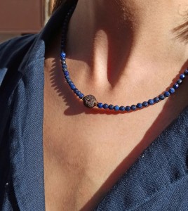 Meru Naszyjnik aromaterapeutyczny﻿ lapis