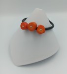 Bransoleta Koralowe Plastry pomarańczowa