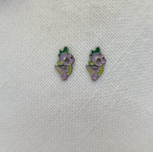 Kolczyki wkrętki smok Spike My little Pony