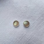 Kolczyki wkrętki labradoryt 6 mm  