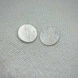 Kolczyki wkrętki blaszki srebro klasyczne