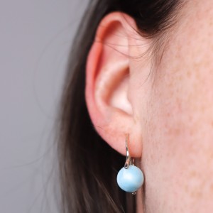 Kolczyki Carmen larimar