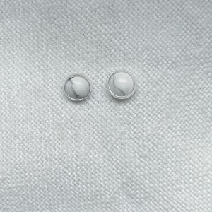 Kolczyki wkrętki howlit 6 mm   