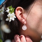 Kolczyki Carmen kwarc różowy fasetowany 