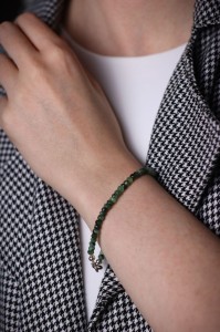 Bransoletka klasyczna szmaragd