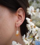 Kolczyki cytryn bryłka