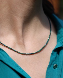 Naszyjnik drobna chryzokola 