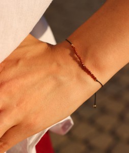 Bransoletka piasek pustyni fasetowany 