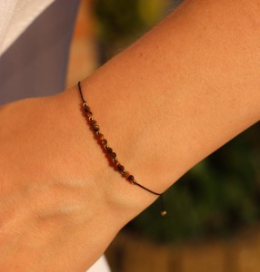 Bransoletka tygrysie oko fasetowane