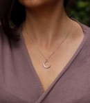 Naszyjnik księżyc srebro klasyczne 