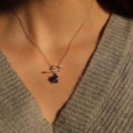 Naszyjnik Nel lapis lazuli srebro klasyczne  