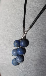 Grono lapis lazuli matowe kulki