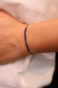 Bransoletka lapis lazuli fasetowany   