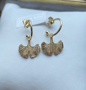 Kolczyki liść miłorzębu