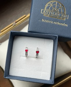 Kolczyki serduszka liry