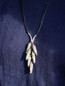 Naszyjnik Grono labradoryt podłużny       