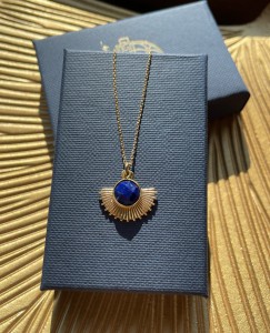 Naszyjnik Słońce  lapis lazuli srebro pozłacane lub klasyczne 