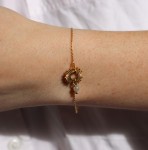 Bransoletka Słońce  labradoryt  srebro klasyczne lub pozłacane