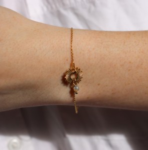 Bransoletka Słońce  labradoryt  srebro klasyczne lub pozłacane