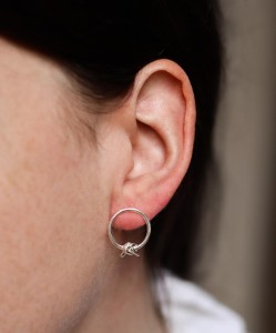 Kolczyki Supełek srebro klasyczne lub złocone  