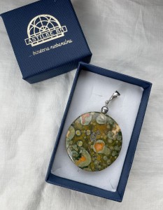 Wisior Jaspis Riolit