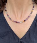 Naszyjnik klasyczny fluoryt mniejszy