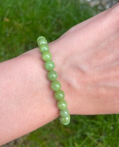 Bransoletka  nefryt kulki