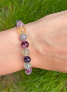 Bransoletka  fluoryt kulki 