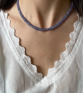 Naszyjnik klasyczny tanzanit