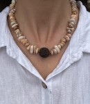 Misti naszyjnik aromaterapeutyczny﻿ howlit beż