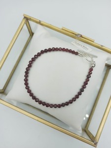 Bransoleta z fasetowanych granatów