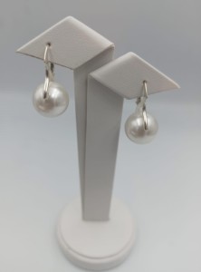 Kolczyki Carmen biała perła majorka większa 