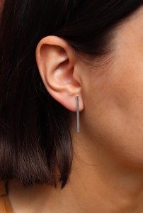 Srebrne proste kolczyki 