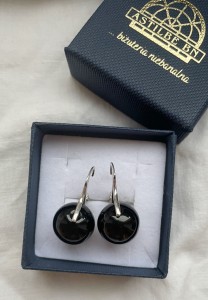 Kolczyki Carmen czarny onyks  kulka
