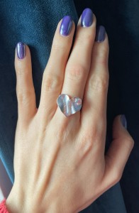 Pierścionek srebro serce