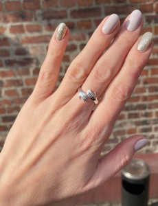 Pierścionek srebro Dłonie