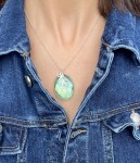 Naszyjnik labradoryt z gałązką 