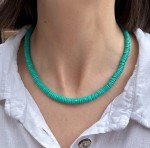 Naszyjnik klasyczny  Margaret morska lawa wulkaniczna 