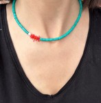 Naszyjnik Ariel turkus Koral perła 