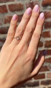 Pierścionek srebro Księżyc