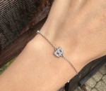 Bransoleta literka B złocona 