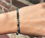 Bransoleta niebieski turmalin fasetowany