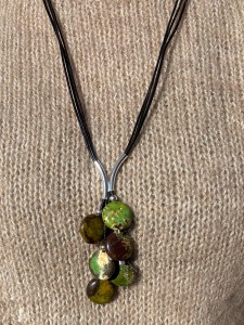 Naszyjnik Grono jaspis zielony 