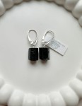 Kolczyki czarny turmalin