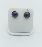 Kolczyki wkrętki ametyst 8 mm